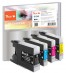 315005 - Peach Spar Pack Tintenpatronen kompatibel zu Brother LC-1240VALBP