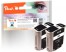318776 - Peach Doppelpack Tintenpatronen schwarz kompatibel zu HP No. 10 bk*2, C4844A*2