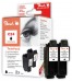 313020 - Peach Twin Pack Ink Cartridges black, compatible with