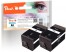 318854 - Peach TwinPack Ink Cartridge black HC compatible with HP No. 920XL bk*2, D8J47AE