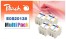 319138 - Peach 4-Pack Tintenpatrone schwarz, color kompatibel zu Epson S020138