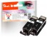 319178 - Peach Twin Pack Ink Cartridge black, compatible with Canon PGI-525PGBK*2, 4529B010
