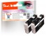 319188 - Peach Doppelpack Tintenpatronen schwarz kompatibel zu Epson T0801 bk*2, C13T08014011