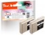 320082 - Peach Twin Pack Ink Cartridge black, compatible with Brother LC-970BK*2, LC-1000BK*2