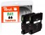 320183 - Peach Twin Pack Ink Cartridge black compatible with Ricoh GC41K*2, 405762*2