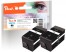 320627 - Peach Doppelpack Tintenpatronen schwarz kompatibel zu HP No. 907XL bk*2, T6M19AE*2