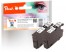 313024 - Peach Doppelpack Tintenpatronen schwarz kompatibel zu Epson T0711 bk*2, C13T07114011