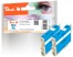 318759 - Peach Twin Pack Ink Cartridge cyan, compatible with Epson T0482C, C13T04824010