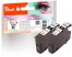 318799 - Peach Twin Pack Ink Cartridge black, compatible with Epson T0891 bk*2, C13T08914011