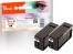 319381 - Peach Doppelpack XL-Tintenpatrone schwarz  kompatibel zu Canon PGI-1500XLBK*2, 9182B001