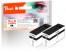 319574 - Peach Doppelpack XL-Tintenpatrone schwarz  kompatibel zu Canon PGI-1500XLBK*2, 9182B001