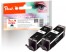 319849 - Peach Doppelpack Tintenpatronen schwarz kompatibel zu Canon PGI-570XLPGBK*2, 0318C001*2