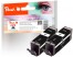320127 - Peach Twin Pack Ink Cartridge black, compatible with Canon PGI-570PGBK*2, 0372C001*2