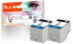 320397 - Peach Twin Pack Ink Cartridge black, compatible with Epson T02G1, No. 202XL bk*2, C13T02G14010*2