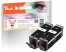 320441 - Peach Twin Pack Ink Cartridge black, compatible with Canon PGI-580PGBK*2, 2078C001*2