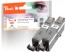 320697 - Peach Doppelpack Tintenpatronen grau kompatibel zu Canon CLI-521GY*2, 2937B001