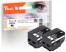320911 - Peach Twin Pack Ink Cartridge black, compatible with Epson T02G1, No. 202XL bk*2, C13T02G14010*2