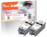 321196 - Peach Twin Pack Ink Cartridge black, compatible with Canon PGI-35BK*2, 1509B001*2